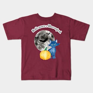 Meow-gical Halloween Cat Kids T-Shirt